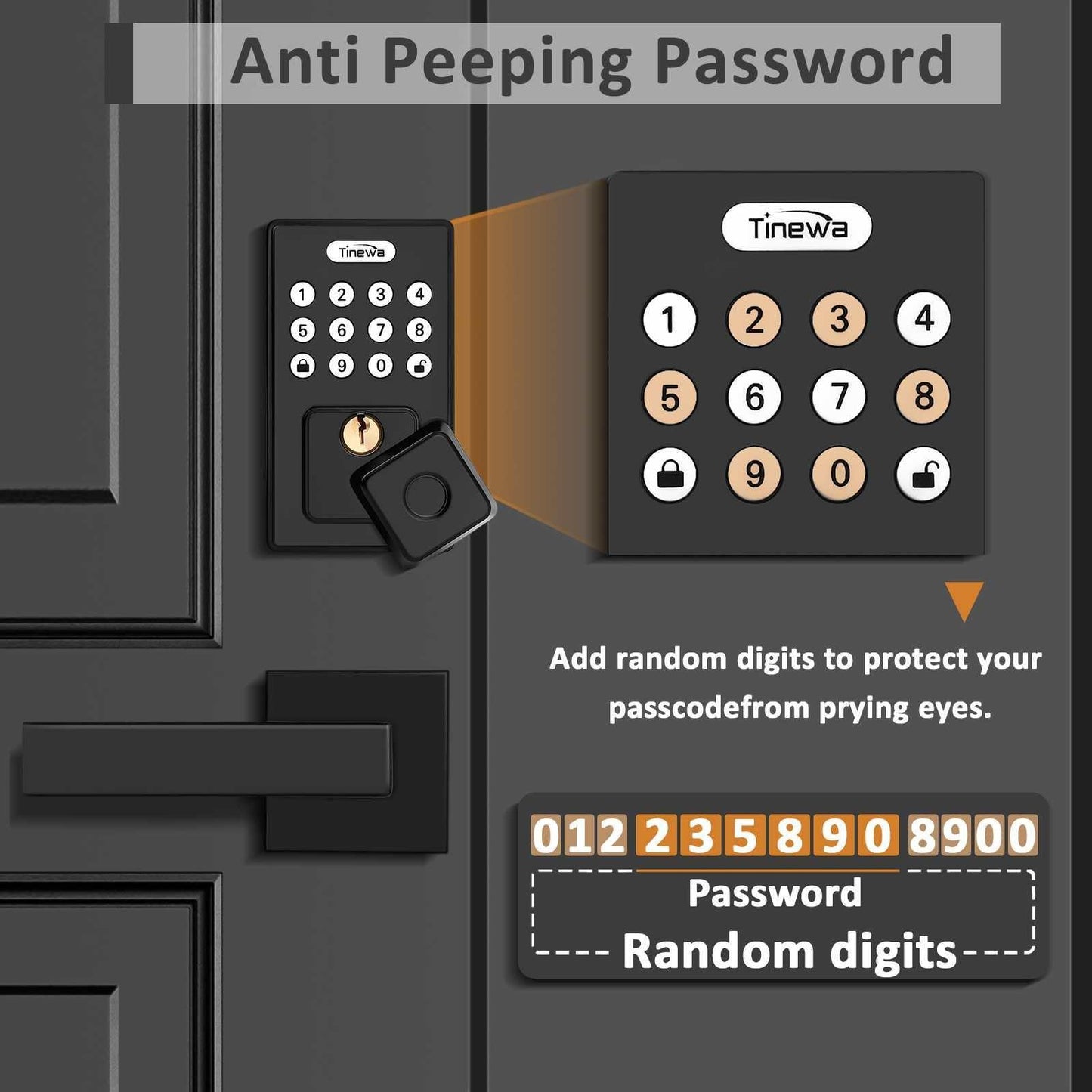 Enter random digits before or after your real code to prevent passcode theft