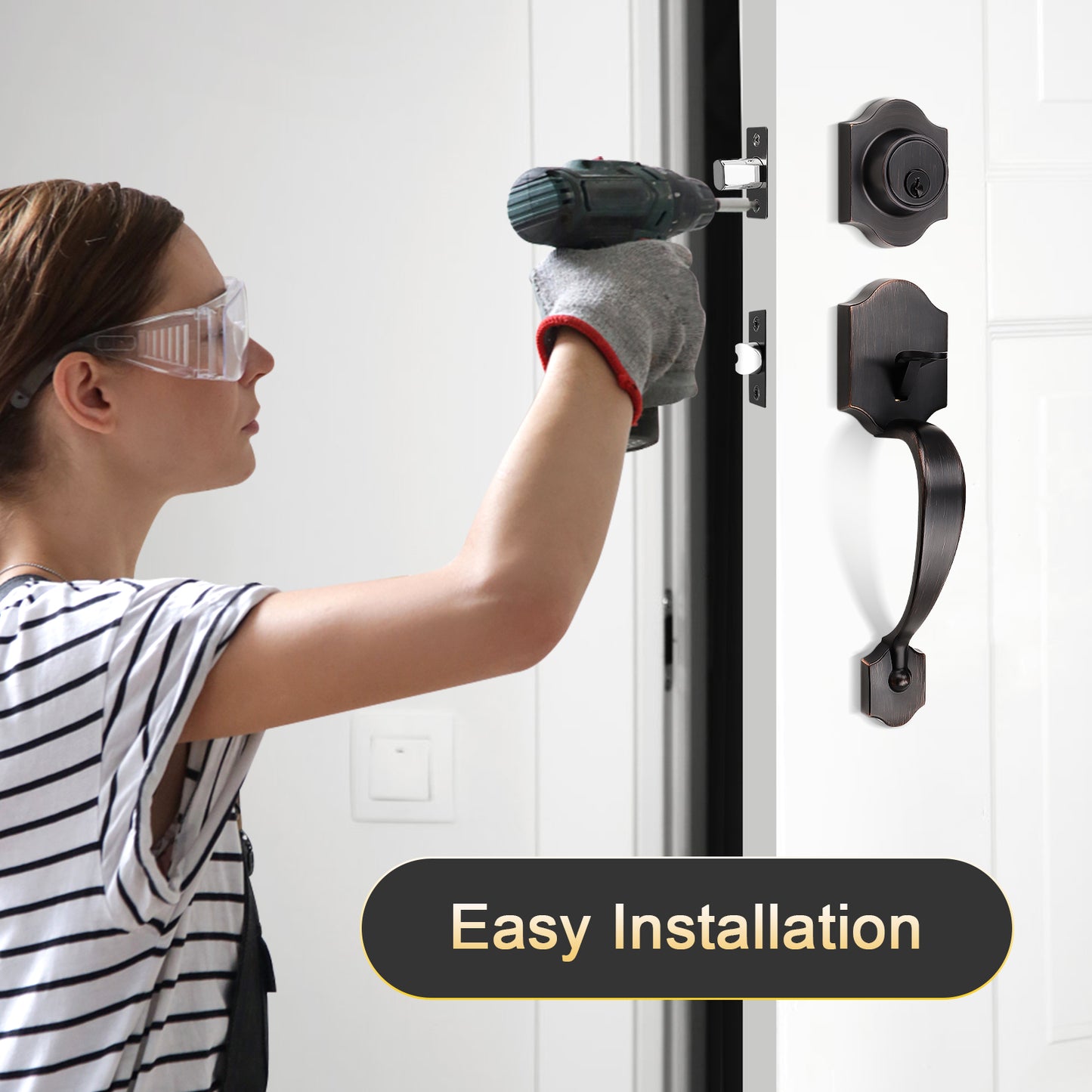Secure single cylinder deadbolt mechanism for enhanced safety