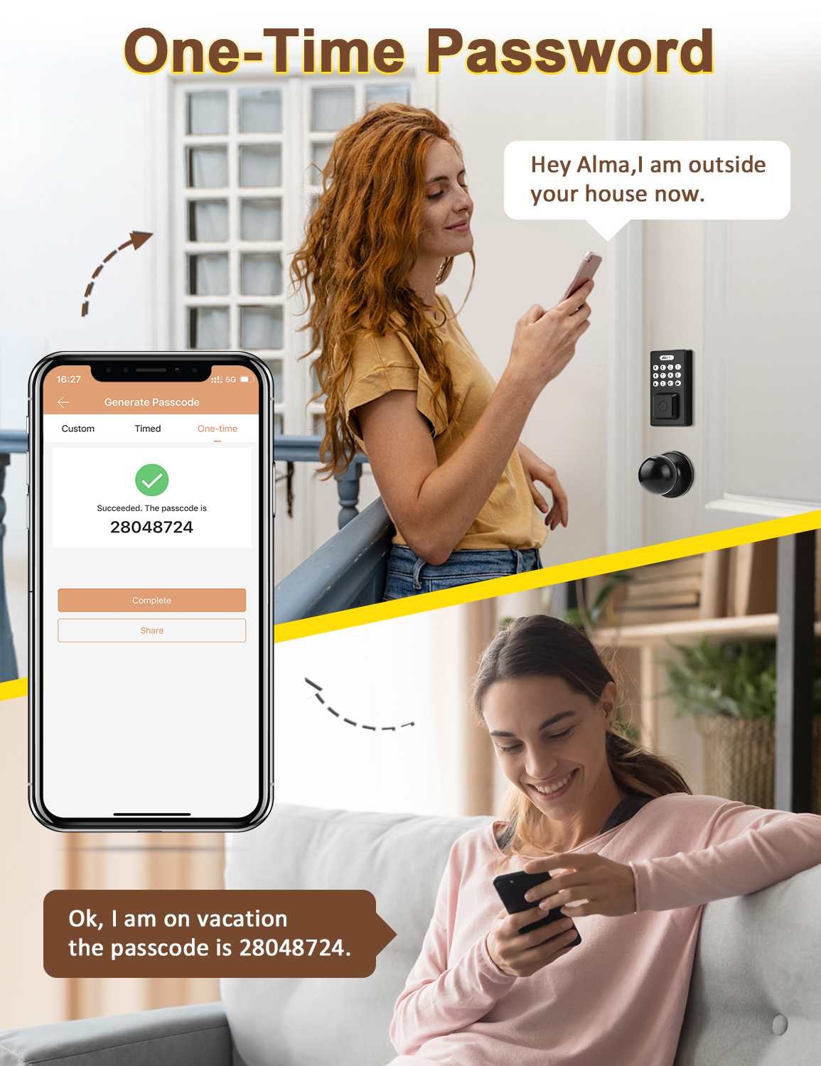 Generate temporary passcodes for guest access
