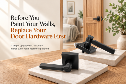 Before You Paint Your Walls, Replace Your Door Hardware First