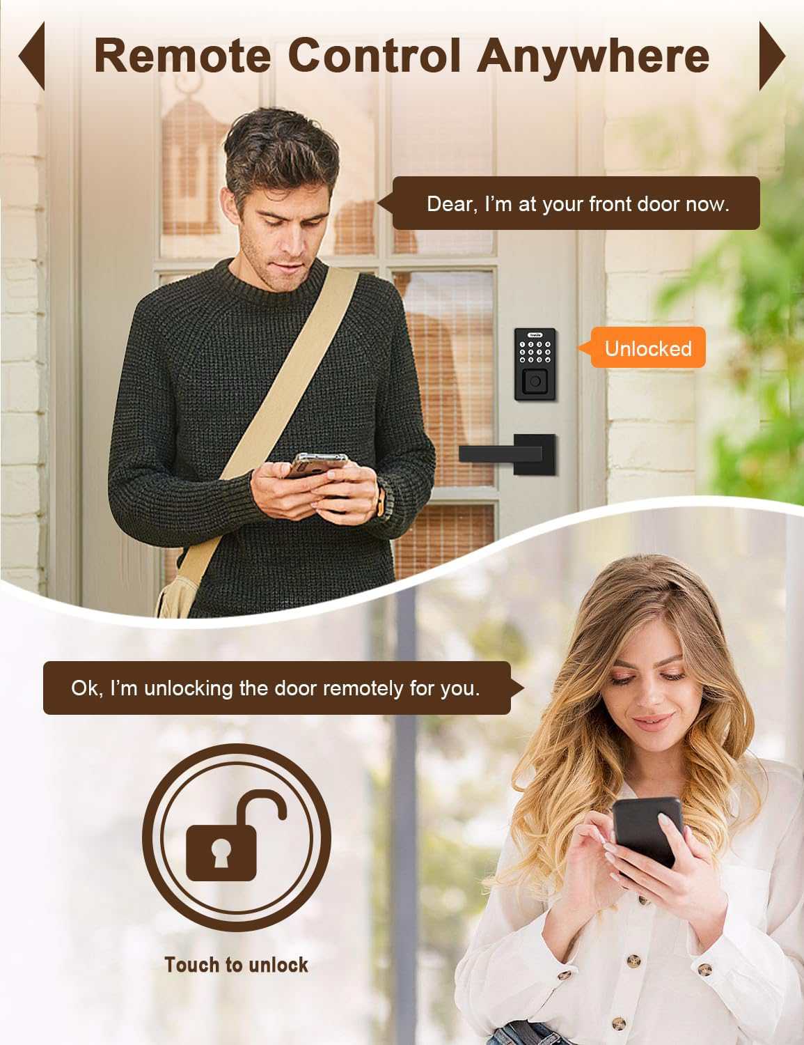 Tinewa G2 Gateway, Smart Lock WiFi Gateway, Paired with Smart Door Lock to Realize APP Remote Control, Compatible with Tinewa Lock APP and TT Lock APP - Tinewa
