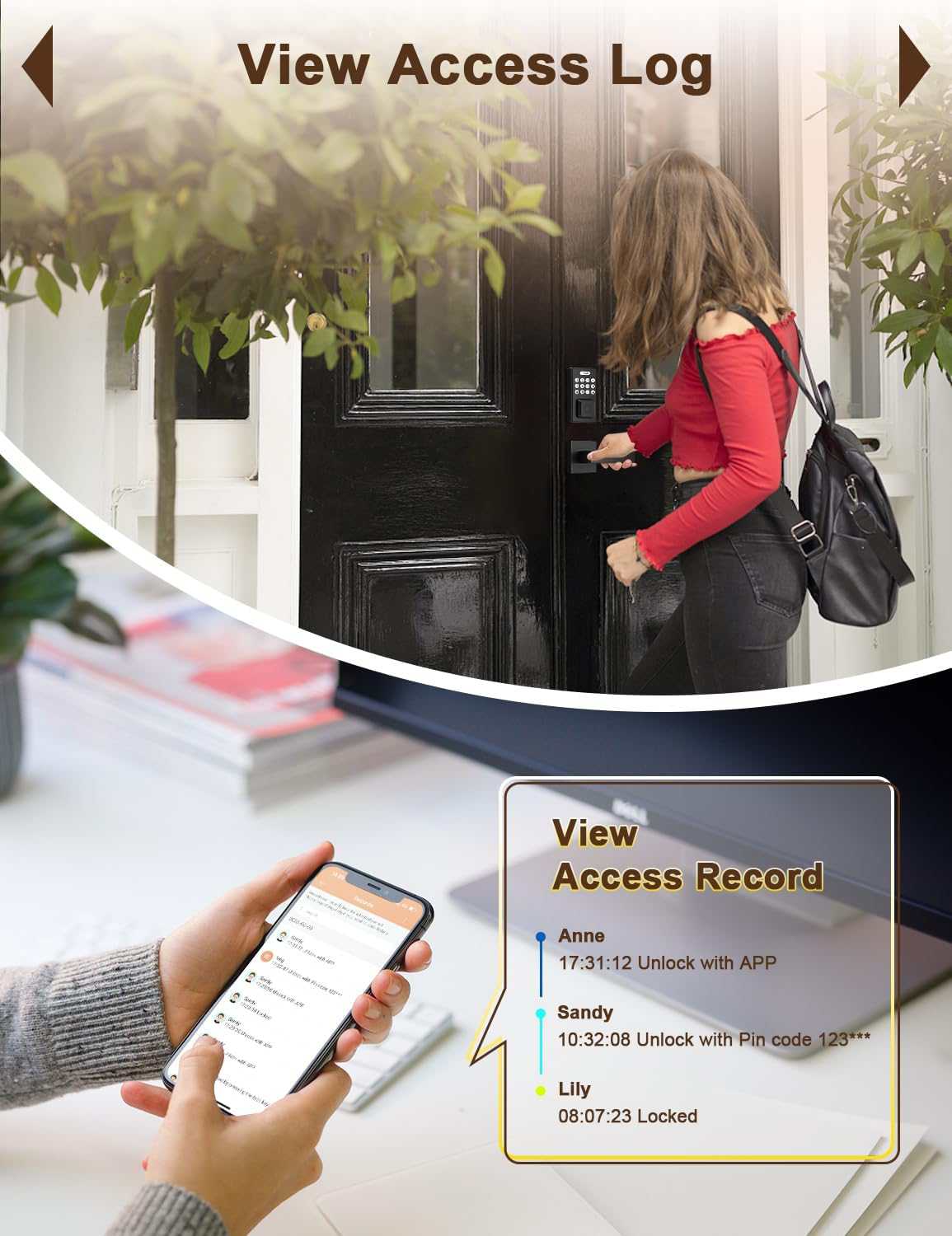 Tinewa G2 Gateway, Smart Lock WiFi Gateway, Paired with Smart Door Lock to Realize APP Remote Control, Compatible with Tinewa Lock APP and TT Lock APP - Tinewa