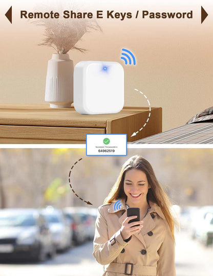 Tinewa G2 Gateway, Smart Lock WiFi Gateway, Paired with Smart Door Lock to Realize APP Remote Control, Compatible with Tinewa Lock APP and TT Lock APP - Tinewa