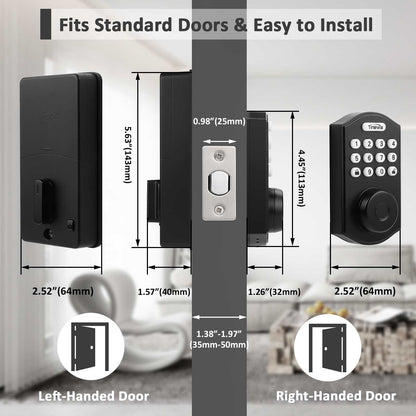 Compatible with standard door sizes for easy installation