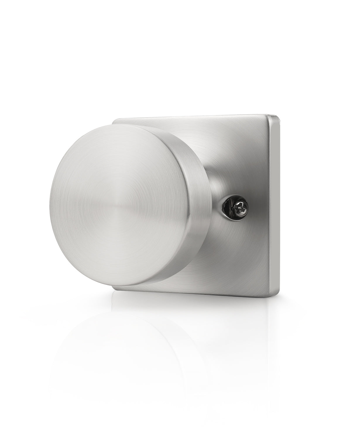 Tinewa Non-Turning Interior Push/Pull Door Knob, Interior Single Side Door Handle, Inactive Half Dummy Door Knob for Closet and Pantry, Square Rose   (1-10 pack)