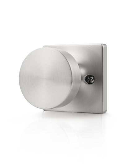 Tinewa Non-Turning Interior Push/Pull Door Knob, Interior Single Side Door Handle, Inactive Half Dummy Door Knob for Closet and Pantry, Square Rose   (1-10 pack)