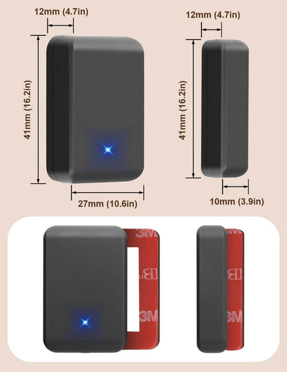 Tinewa Smart Lock Bluetooth Door Sensor, Door Motion Sensors and Home Security Accessories, Gray - Tinewa