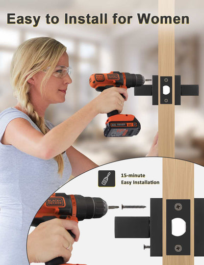 Easy-to-install non-locking passage handle ideal for closets, hallways, and utility rooms
