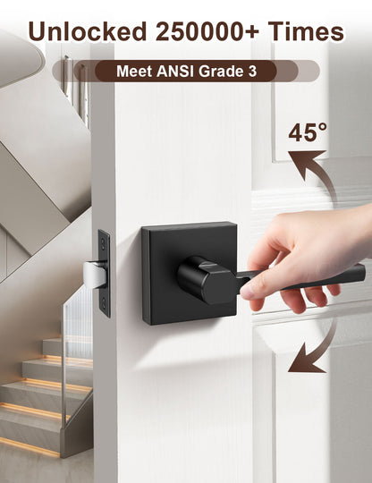 ANSI Grade certified square passage door lever for durability