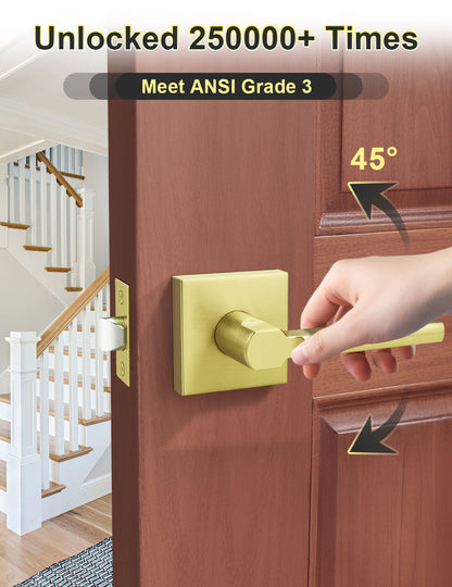 ANSI Grade certified square passage door lever for durability