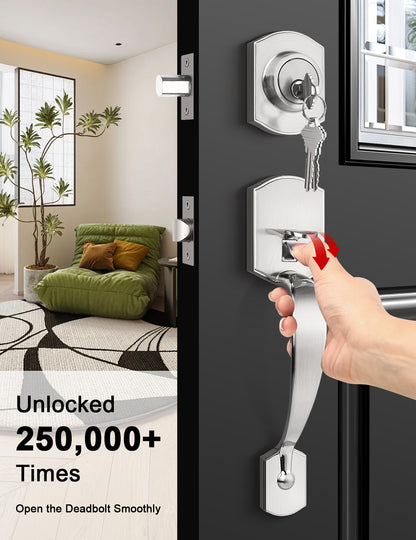 Tested to unlock over 250,000 times—ideal for daily residential use