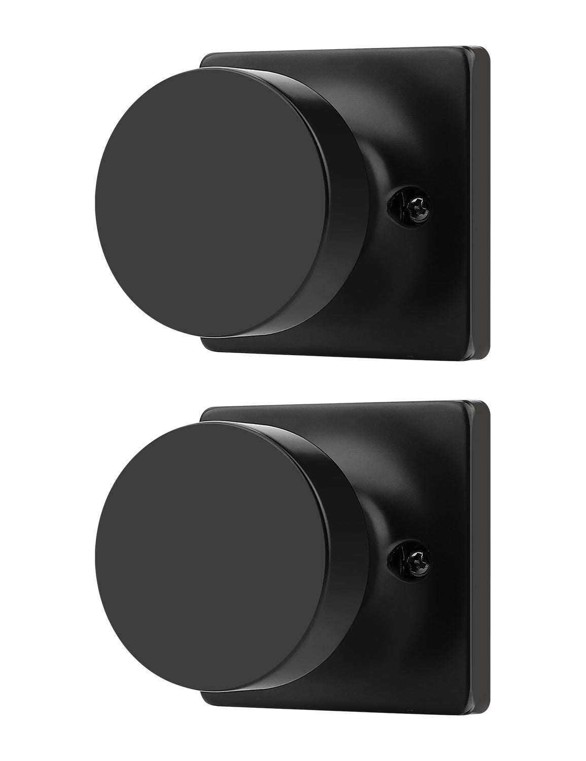 Tinewa Non-Turning Interior Push/Pull Door Knob, Interior Single Side Door Handle, Inactive Half Dummy Door Knob for Closet and Pantry, Square Rose   (1-10 pack)
