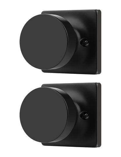 Tinewa Non-Turning Interior Push/Pull Door Knob, Interior Single Side Door Handle, Inactive Half Dummy Door Knob for Closet and Pantry, Square Rose   (1-10 pack)