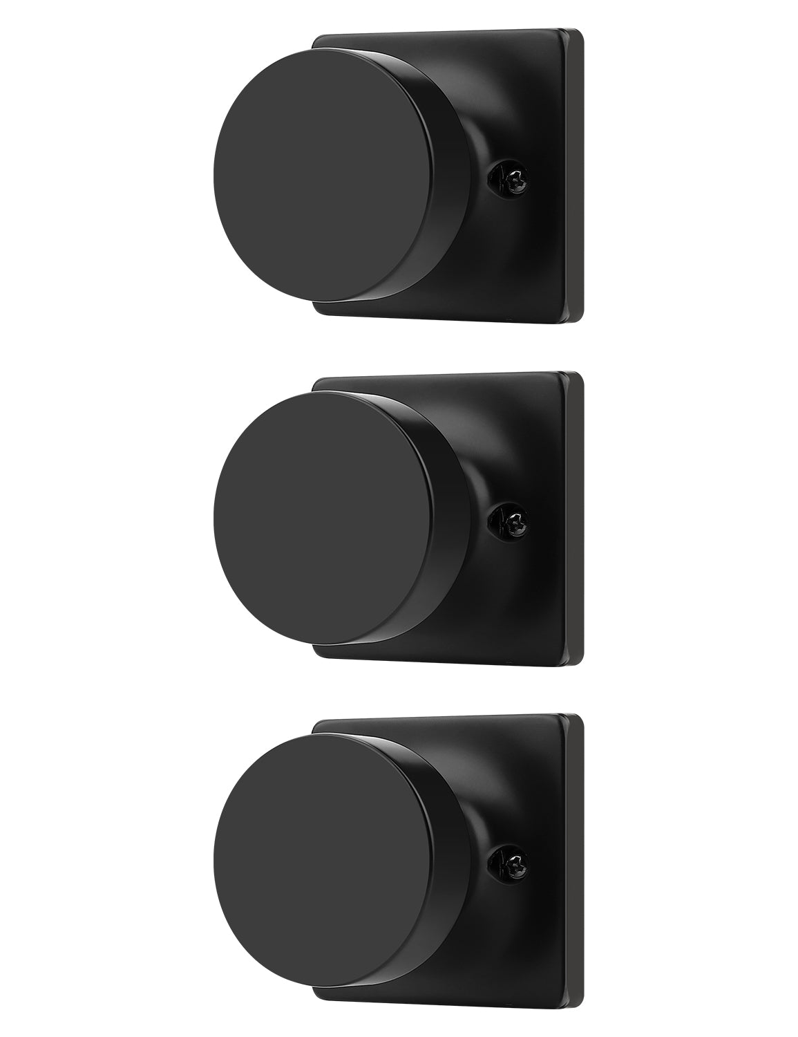 Tinewa Non-Turning Interior Push/Pull Door Knob, Interior Single Side Door Handle, Inactive Half Dummy Door Knob for Closet and Pantry, Square Rose   (1-10 pack)