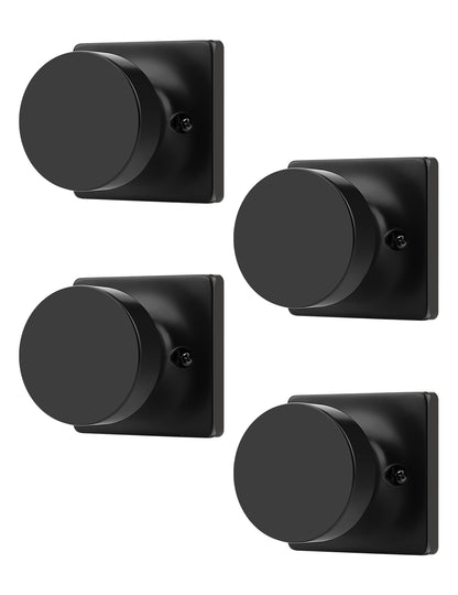 Tinewa Non-Turning Interior Push/Pull Door Knob, Interior Single Side Door Handle, Inactive Half Dummy Door Knob for Closet and Pantry, Square Rose   (1-10 pack)