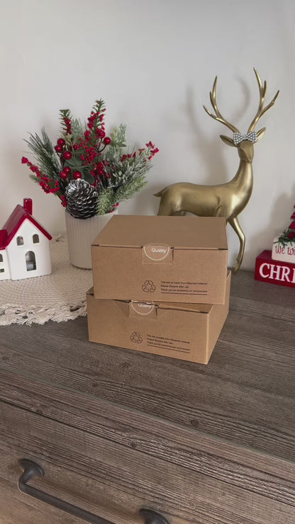 Tinewa Square Entrance Door Handle with Lock, Matte Black Entry Door Lever